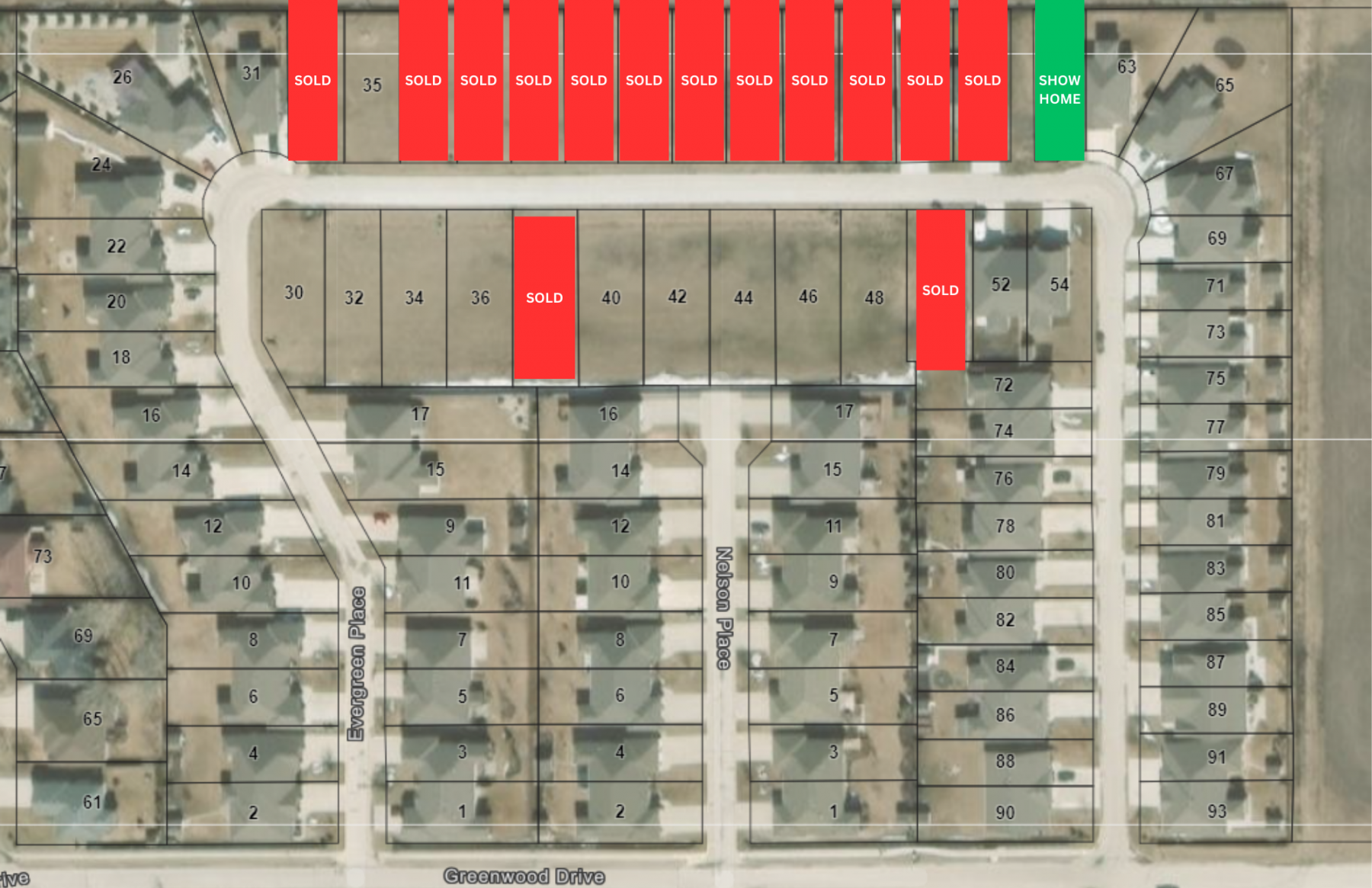 Lots available for custom built homes on Evergreen Drive in Morden, Manitoba.